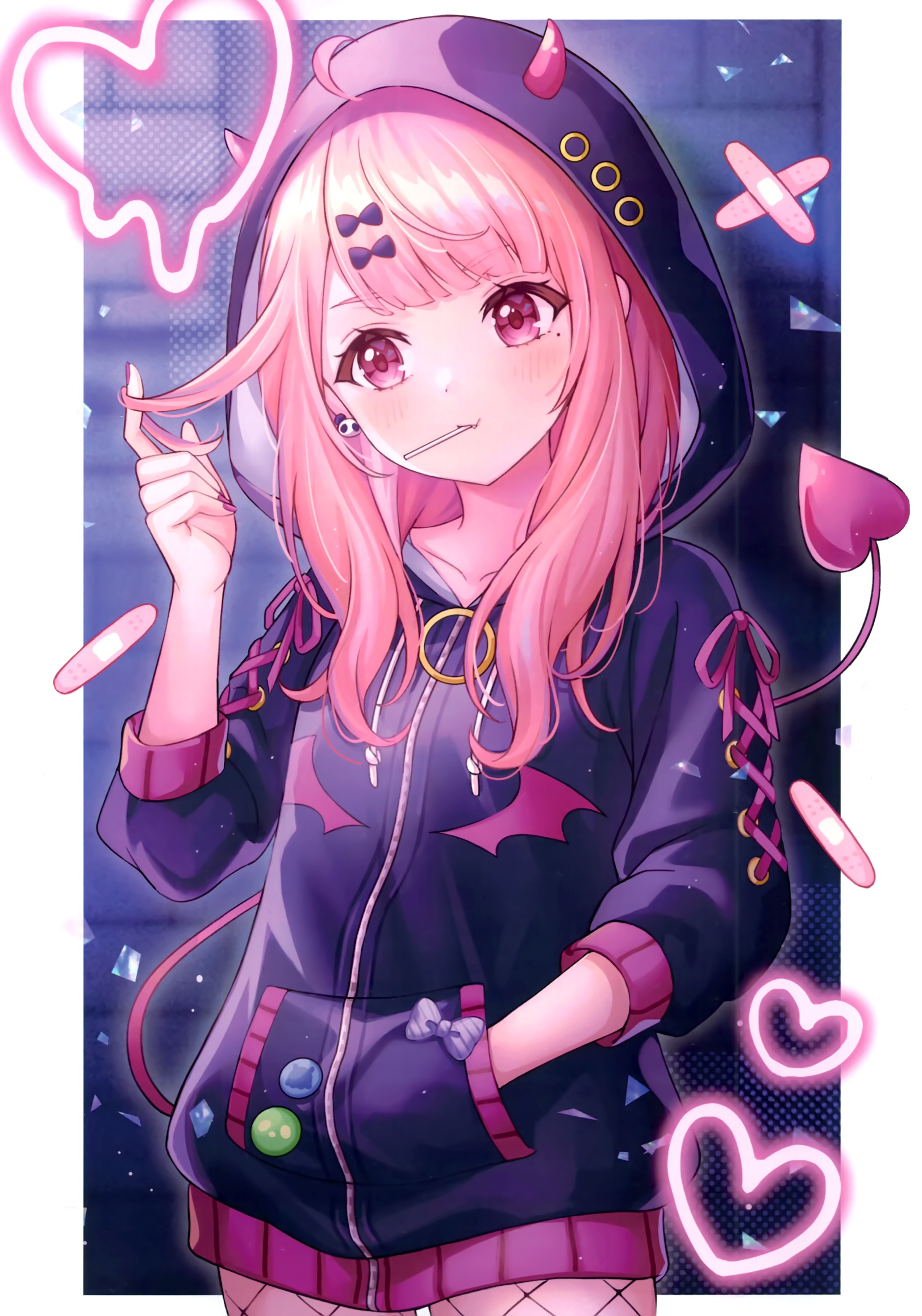 Kyokanchi Kyoka Nijisanji Nijisanji Gamers Sasaki Saku Fishnets Horns kyokanchi-kyoka-nijisanji-nijisanji-gamers-sasaki-saku-fishnets-horns